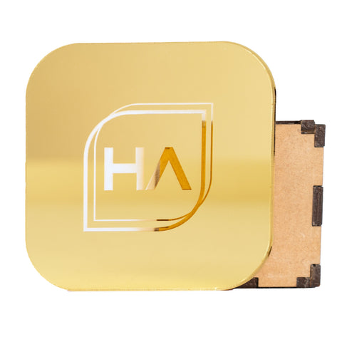 1/8 in Yellow Gold Mirror Acrylic Sheet Physical Houston Acrylic 12" x 19" 