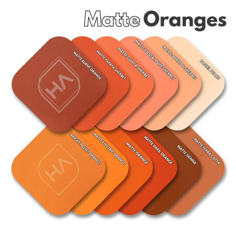 1/8 Matte Papaya Sherbet Cast Acrylic Sheet Physical Houston Acrylic 