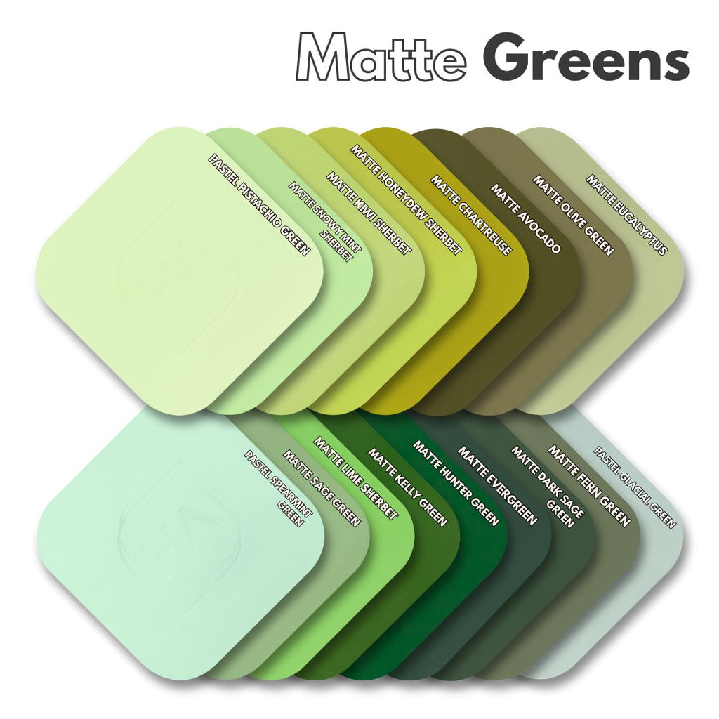 Sage Matte 1/8 Matte Sage Green Cast Acrylic Sheet - So Fontsy