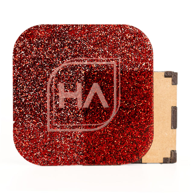 1/8" Red Glitter Cast Acrylic Sheet Physical Houston Acrylic 