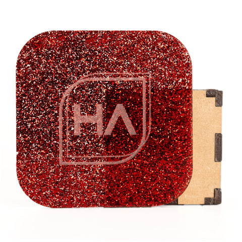 1/8" Red Glitter Cast Acrylic Sheet Physical Houston Acrylic 