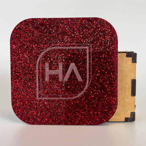 1/8" Red Glitter Cast Acrylic Sheet Physical Houston Acrylic 