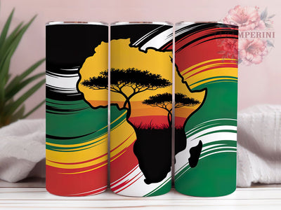 1865 Freedom Black History Tumbler, African American Flag, 1865 Freedom, Cultural Pride, Heritage Design, Tumbler Wrap, Sublimation Design Sublimation Li Zamperini 