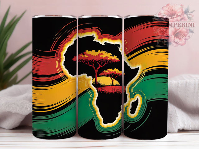 1865 Freedom Black History Tumbler, African American Flag, 1865 Freedom, Cultural Pride, Heritage Design, Tumbler Wrap, Sublimation Design Sublimation Li Zamperini 