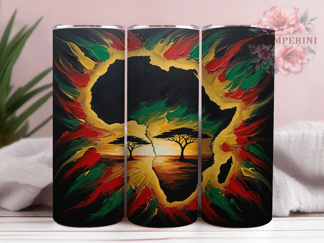 1865 Freedom Black History Tumbler, African American Flag, 1865 Freedom, Cultural Pride, Heritage Design, Tumbler Wrap, Sublimation Design Sublimation Li Zamperini 