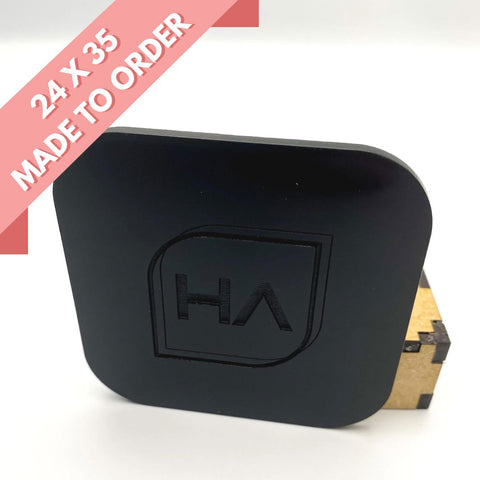 1/8in Black Cast Acrylic Sheet Physical Houston Acrylic 24in x 35in 