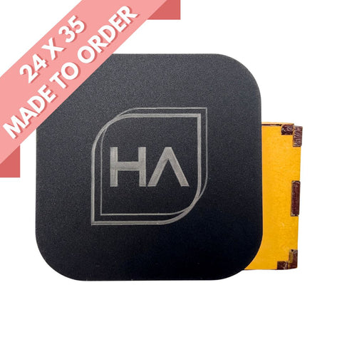 1/8in Black Matte One Side / Shiny One Side Cast Acrylic Sheet Physical Houston Acrylic 24in x 35in 