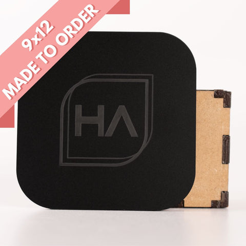 1/8in Black Matte One Side / Shiny One Side Cast Acrylic Sheet Physical Houston Acrylic 