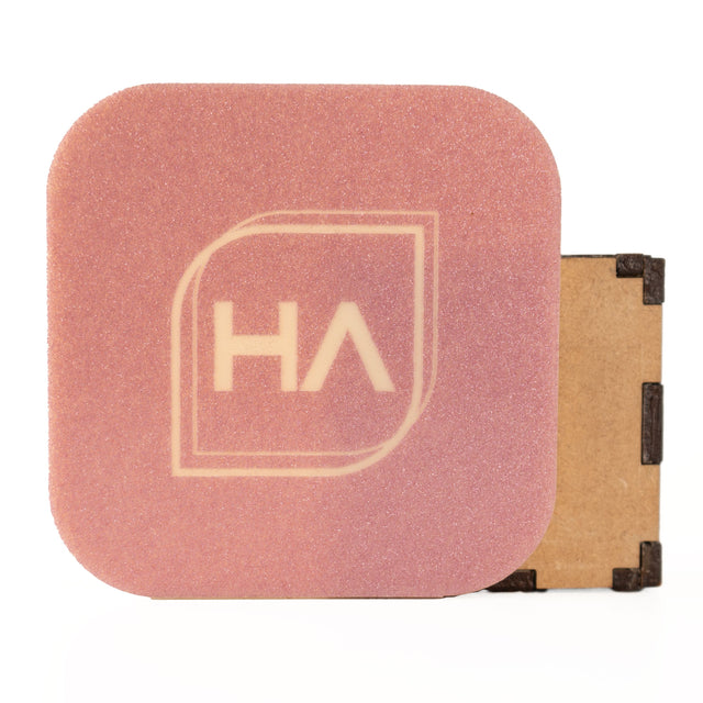 1/8in ColorCarve Baby Pink to Ivory Glitter Cast Acrylic Sheet Physical Houston Acrylic 