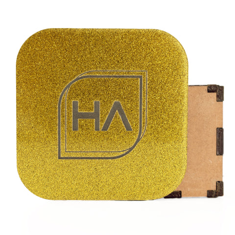 1/8in ColorCarve Gold to Black Glitter Cast Acrylic Sheet Physical Houston Acrylic 