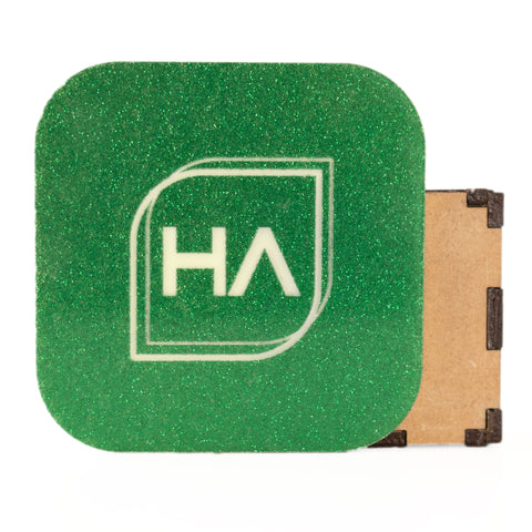 1/8in ColorCarve Green to White Glitter Cast Acrylic Sheet Physical Houston Acrylic 