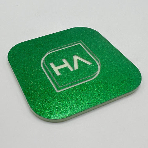 1/8in ColorCarve Green to White Glitter Cast Acrylic Sheet Physical Houston Acrylic 