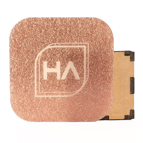 1/8in ColorCarve Rose Gold to Ivory Glitter Cast Acrylic Sheet Physical Houston Acrylic 