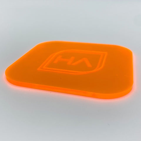 1/8in Fluorescent Orange Cast Acrylic Sheet Physical Houston Acrylic 