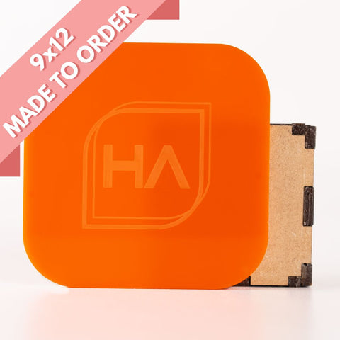 1/8in Orange Cast Acrylic Sheet Physical Houston Acrylic 