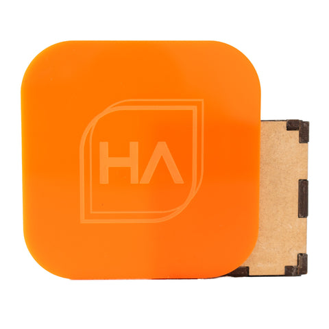 1/8in Orange Cast Acrylic Sheet Physical Houston Acrylic 