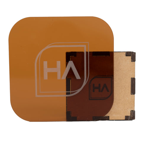 1/8in Translucent Dark Amber Cast Acrylic Sheet Physical Houston Acrylic 