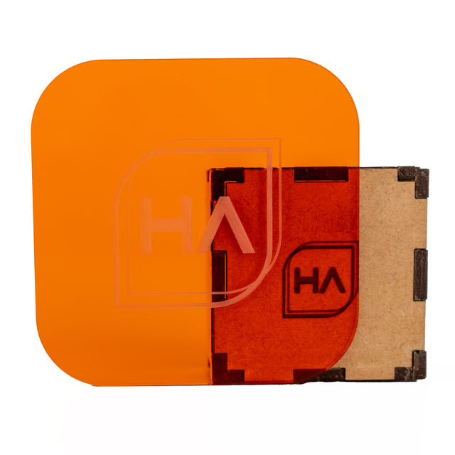 1/8in Translucent Orange Cast Acrylic Sheet Physical Houston Acrylic 