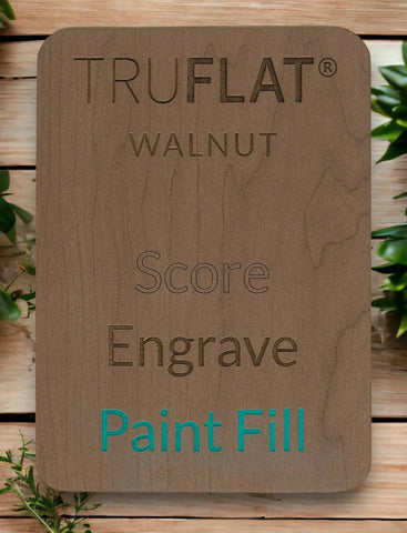 1/8in TruFlat Walnut Physical Houston Acrylic 