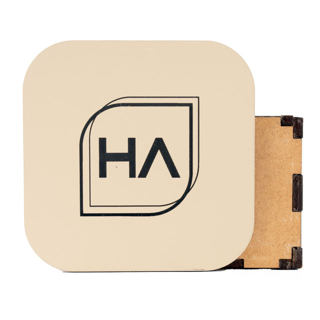 1/8in Two Tone Almond/Black Acrylic Sheet Physical Houston Acrylic 