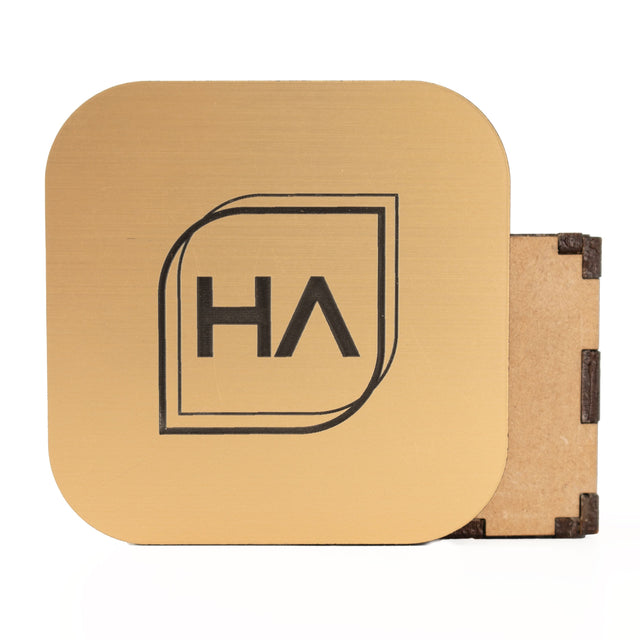 1/8in Two Tone Gold/Black Acrylic Sheet Physical Houston Acrylic 