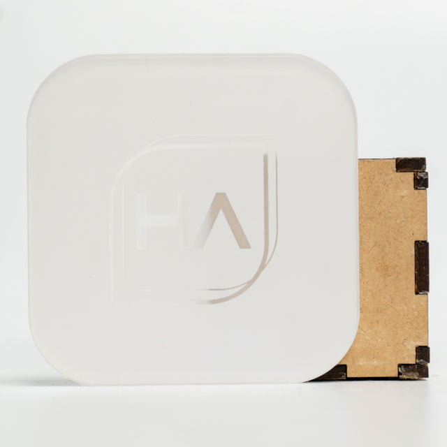 1/8in Two Tone White/Clear Acrylic Sheet Physical Houston Acrylic 