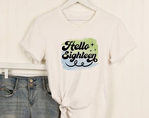 18th Birthday Sublimation Designs Bundle, 6 18th Birthday PNG Files, 18 And Fabulous PNG, Hello Eighteen PNG, Cheers To 18 Years PNG Sublimation HappyDesignStudio 