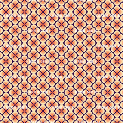 1970s Mid Century Abstract Orange Flowers Pattern Digital Paper Digital Pattern Karma Genie Graphics 