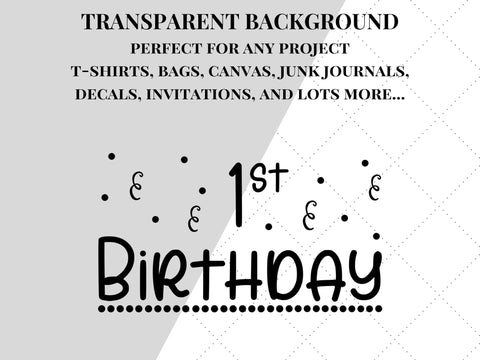 1st Birthday SVG SVG Paige Cole Studio 
