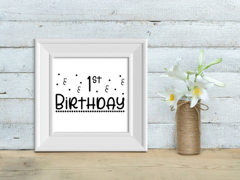 1st Birthday SVG SVG Paige Cole Studio 