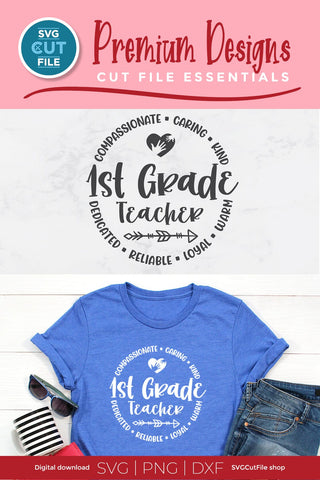 1st Grade svg, 1st grader svg, first grade teacher svg, unisex SVG SVG Cut File 