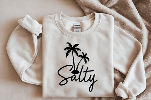 2 Bundles, Salty Svg Png, Summer Svg, Summer Vibes Svg, Beach Vibes Svg, Vacation Mode Svg SVG DesignDestine 