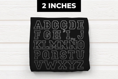 2 Inch Varsity Alphabet SVG Rhinestone Template SVG Risa Rocks It 