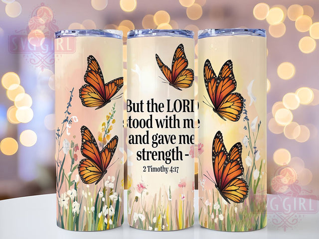 2 Timothy 417 Tumbler Wrap, Christian Bible Verse Tumbler, Inspirational Drinkware, 20oz Sublimation Design, Faith-Based Tumbler, Strength in Faith Tumbler, Religious Gifts Sublimation SvggirlplusArt 