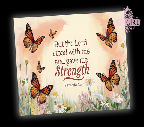 2 Timothy 417 Tumbler Wrap, Christian Bible Verse Tumbler, Inspirational Drinkware, 20oz Sublimation Design, Faith-Based Tumbler, Strength in Faith Tumbler, Religious Gifts Sublimation SvggirlplusArt 