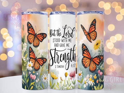2 Timothy 417 Tumbler Wrap, Christian Bible Verse Tumbler, Inspirational Drinkware, 20oz Sublimation Design, Faith-Based Tumbler, Strength in Faith Tumbler, Religious Gifts Sublimation SvggirlplusArt 