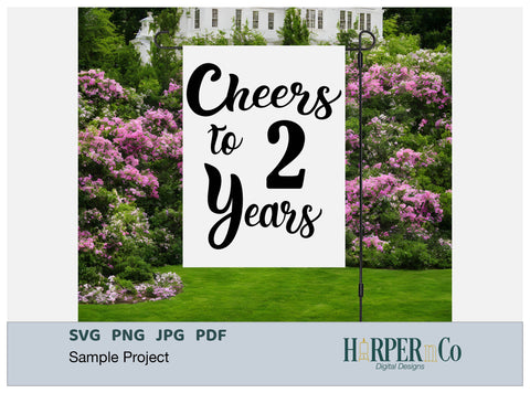 2 Year SVG PNG Cut EPS File SVG HarperNCo 