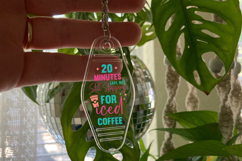 20 minutes late but still stopping for iced coffee SVG Design SVG Designangry 