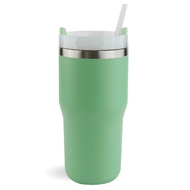 20 oz Commuter Tumbler - Sage Green | 20 oz Travel Tumbler - Snow White | Powder Coated Stainless Steel Tumbler Physical DIY Craft Warehouse 