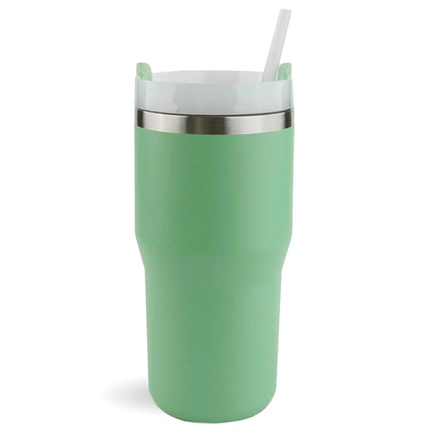 20 oz Commuter Tumbler - Sage Green | 20 oz Travel Tumbler - Snow White | Powder Coated Stainless Steel Tumbler Physical DIY Craft Warehouse 