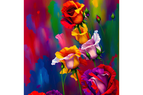 20 Oz Skinny Tumbler, Oil Painted Floral Tumbler Wrap Sublimation oyonnidesign 