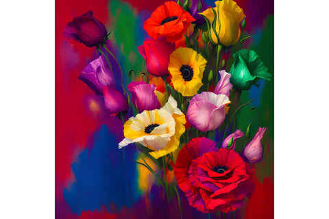 20 Oz Skinny Tumbler, Oil Painted Floral Tumbler Wrap Sublimation oyonnidesign 