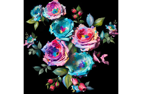 20 Oz Skinny Tumbler, Oil Painted Floral Tumbler Wrap Sublimation oyonnidesign 