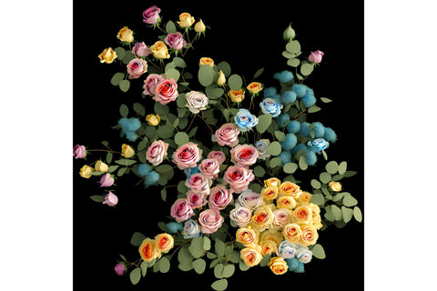 20 Oz Skinny Tumbler, Oil Painted Floral Tumbler Wrap Sublimation oyonnidesign 