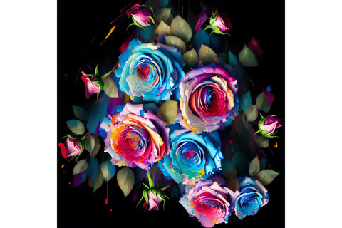 20 Oz Skinny Tumbler, Oil Painted Floral Tumbler Wrap Sublimation oyonnidesign 