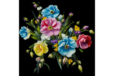 20 Oz Skinny Tumbler, Oil Painted Floral Tumbler Wrap Sublimation oyonnidesign 