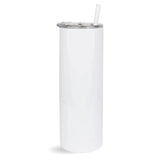 20 oz Tall Skinny Sublimation Tumbler - Glossy White | Master Maker Crafts
