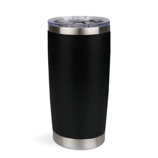20 oz Travel Tumbler - Black | 20 oz Travel Tumbler - Snow White | Powder Coated Stainless Steel Tumbler Physical DIY Craft Warehouse 