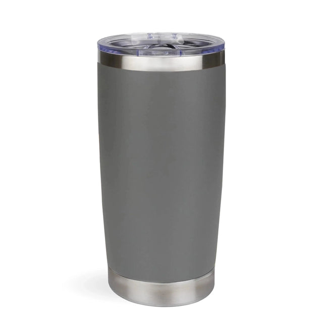 20 oz Travel Tumbler - Gray | Powder Coated Stainless Steel Physical DIY Craft Warehouse 