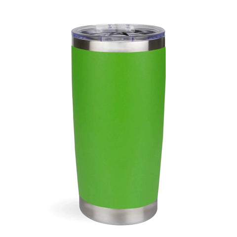 20 oz Travel Tumbler - Green | Powder Coated Stainless Steel Physical DIY Craft Warehouse 